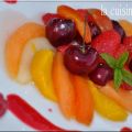 Salade de fruits pochés au coulis de[...]