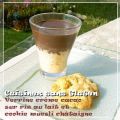 Verrine crème cacao sur riz au lait et cookie[...]