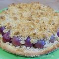 Tarte crumble au raisin noir