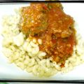 Boulettes de boeuf et  sauce tomate