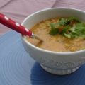 Soupe au fenouil, coco et lentilles corail