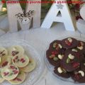 Mendiants au chocolat blanc et noir cru à la[...]