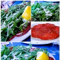 Carpaccio de bresaola, roquette et romano