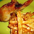 Cailles rôties au miel, frites de céleri (4 pp[...]