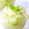 Granita au concombre et sirop de fleur de sureau