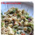 Salade de quinoa, pommes et cheddar fort