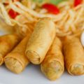 Nems poulet carottes et champignons noirs