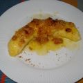 Banane flambée raisin écorces d