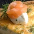 Quiche au saumon fumé et poireaux
