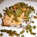 Pavé de saumon mariné aux petits pois et son[...]