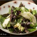 Salade aux poires et au stilton