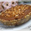 Tarte poire marron chocolat, croûte noix et[...]