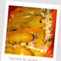 Papillote de saumon à l'huile d'olive.