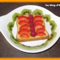 Tartine fraicheur et fruitée...
