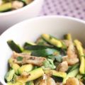 Courgettes au porc et aux crevette (Vietnam)