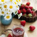 Confiture rhubarbe et fraises