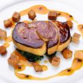 Foie gras de canard aux raisins