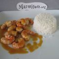 Gambas à la plancha avec leur sauce à l'orange