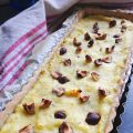Tarte complète au panais, sarriette et noisettes