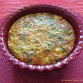 Quiche sans croûte, légumes et prosciutto