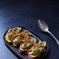 Patates douces , houmous à l'avocat et pois[...]