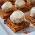 Sphère en duo de foie gras et gelée de champagne