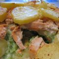 Gratin de saumon au brocoli