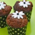 Muffins au chocolat saveur lavande.