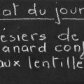 Gésiers de canard confits, lentilles sauce[...]