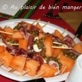 Mini-brochettes de cantaloup, bocconcinis et[...]