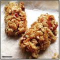 Flapjacks aux pêches séchées