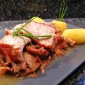 Côte de veau au jus tomaté, écrasée de pomme de[...]
