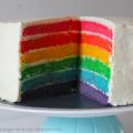 Rainbow cake (recette en photos et vidéo)