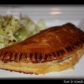 Feuilleté aux poireaux, bacon et mont d