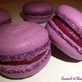 Macarons au cassis