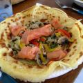 Crêpes aux épinards, aux champignons et son[...]