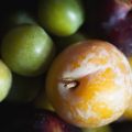 Gâteau glacé aux prunes