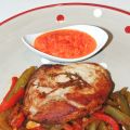 Presa de pata negra en piperade