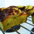 Financiers au thé matcha et pépites de chocolat