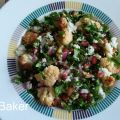 Salade de chou-fleur rôti, persil et grenade de[...]