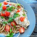 Spaghettis multigrains, poulet grillé et sauce[...]