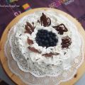 Cheesecake aux myrtilles et chantilly