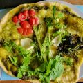 

Pizza du moment, au pesto et asperges


