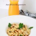 PÂTES AU POULET SAUCE FROMAGE