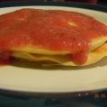 Pancake au yogourt, coulis de fraise