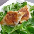 Bricks tomate, aubergine, jambon fumé et Fourme[...]
