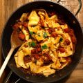 Pappardelles tomate et harissa d'Ottolenghi