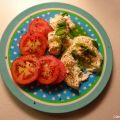 Salade de burrata avec tomates