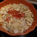 salade d'endives, bleu et chorizo