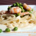 Tagliatelles aux crevettes et gingembre